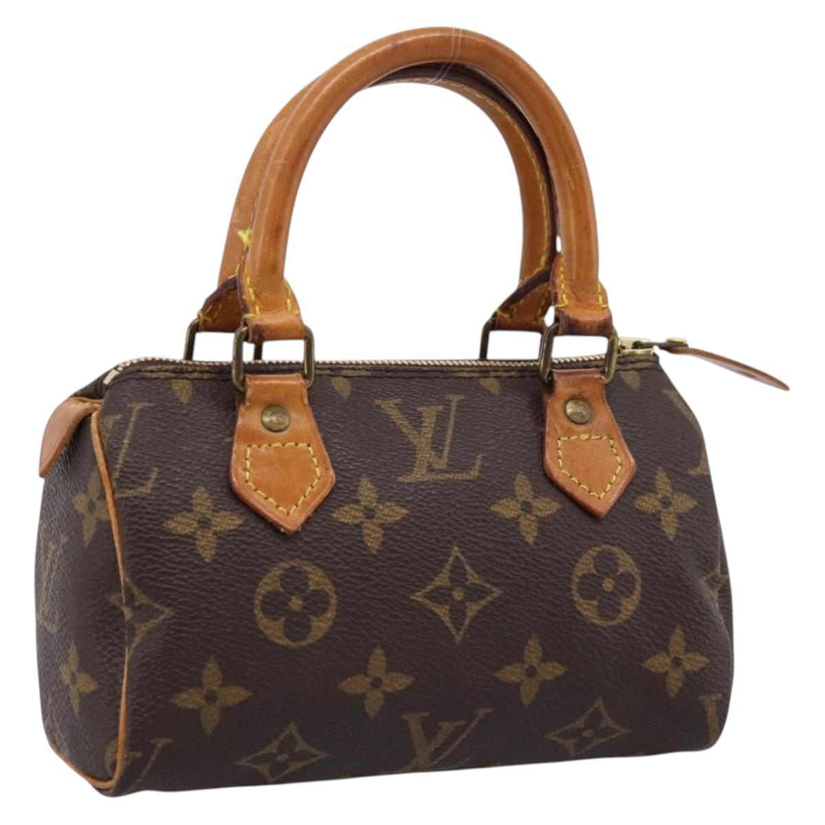 LOUIS VUITTON Monogram Mini Speedy Hand Bag M41534 LV Auth 199383