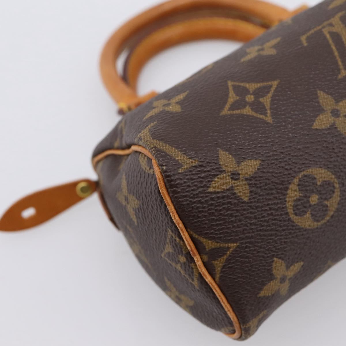 LOUIS VUITTON Monogram Mini Speedy Hand Bag M41534 LV Auth 199383