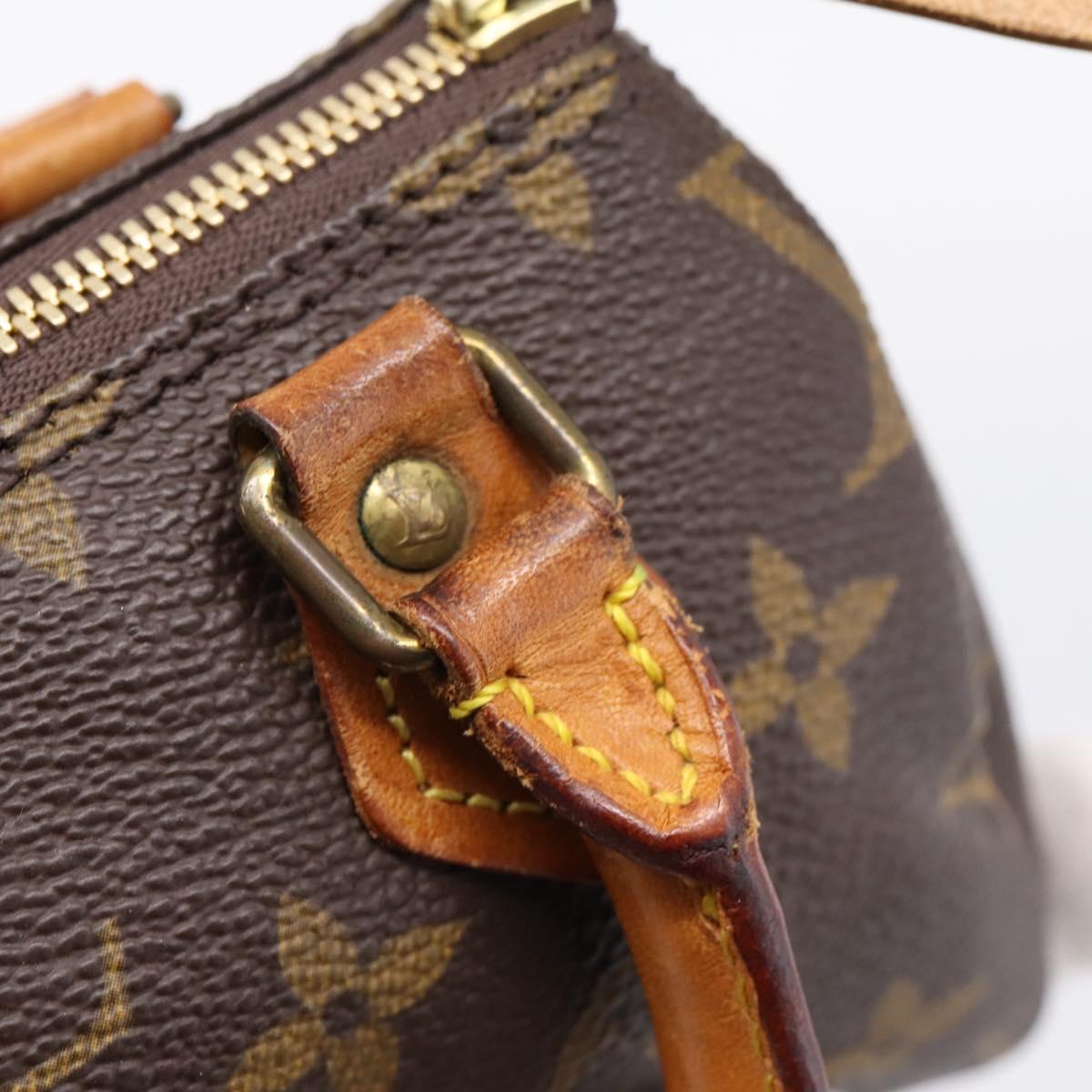 LOUIS VUITTON Monogram Mini Speedy Hand Bag M41534 LV Auth 199383