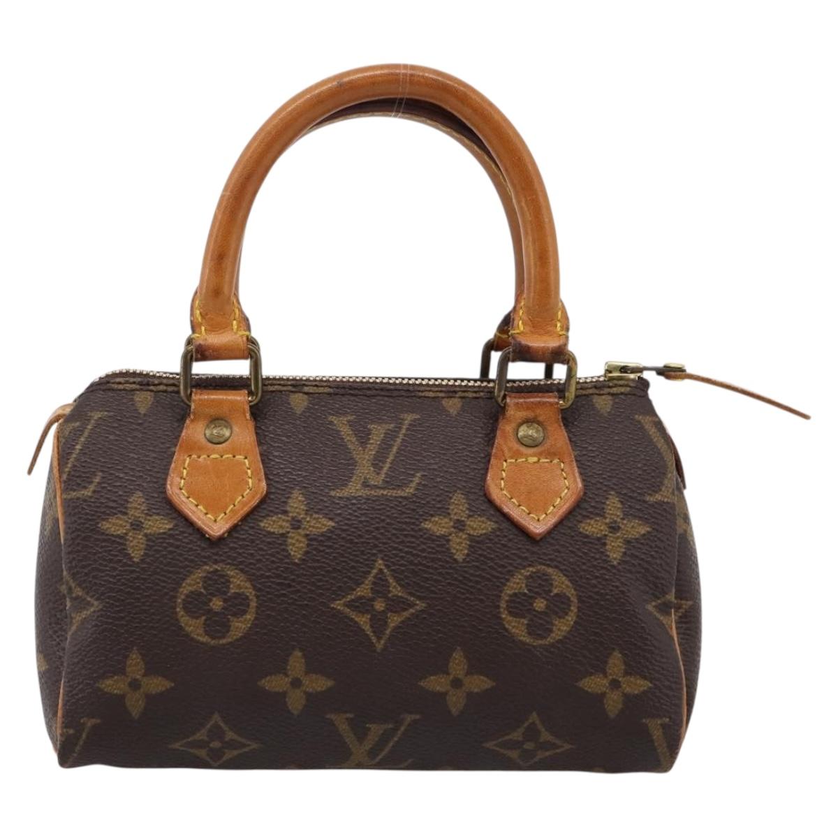 LOUIS VUITTON Monogram Mini Speedy Hand Bag M41534 LV Auth 199383