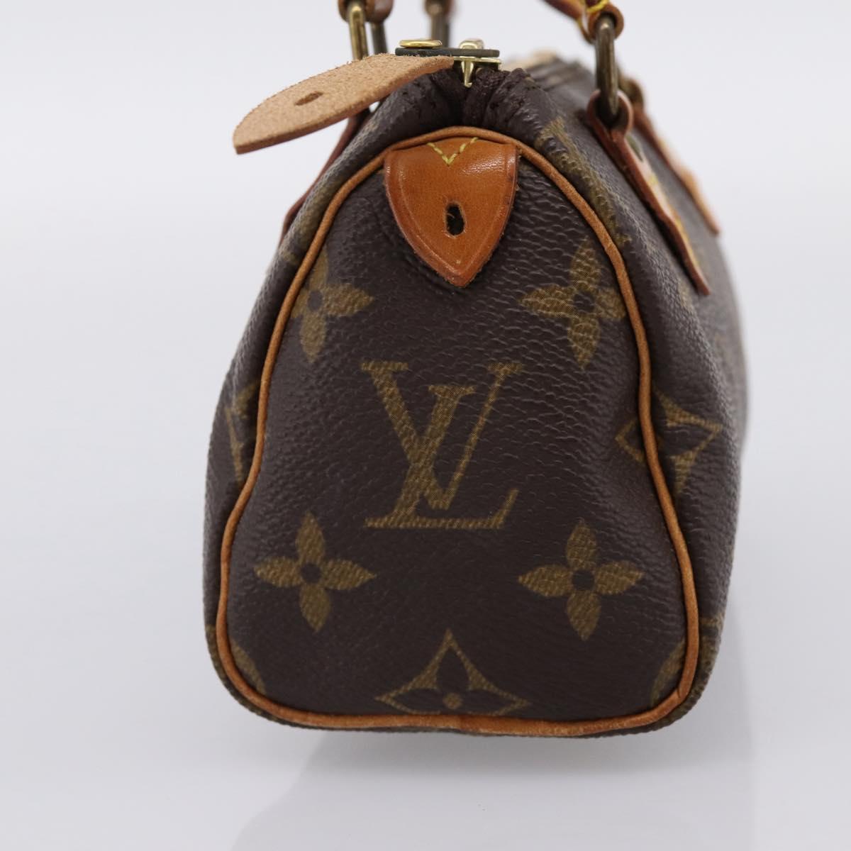 LOUIS VUITTON Monogram Mini Speedy Hand Bag M41534 LV Auth 199383