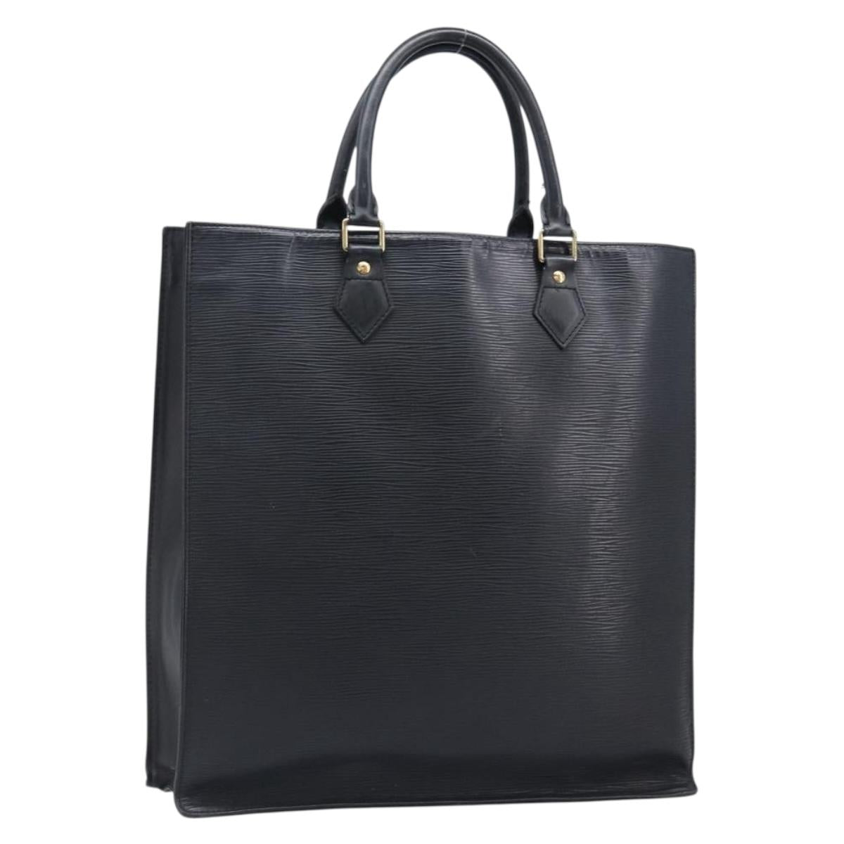 LOUIS VUITTON Epi Sac Plat Hand Bag Black M59082 LV Auth 199392