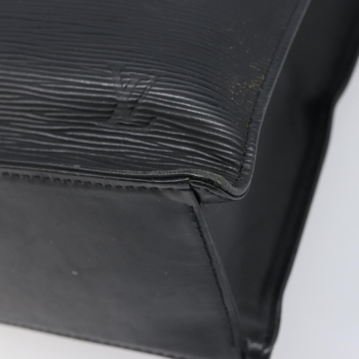 LOUIS VUITTON Epi Sac Plat Hand Bag Black M59082 LV Auth 199392