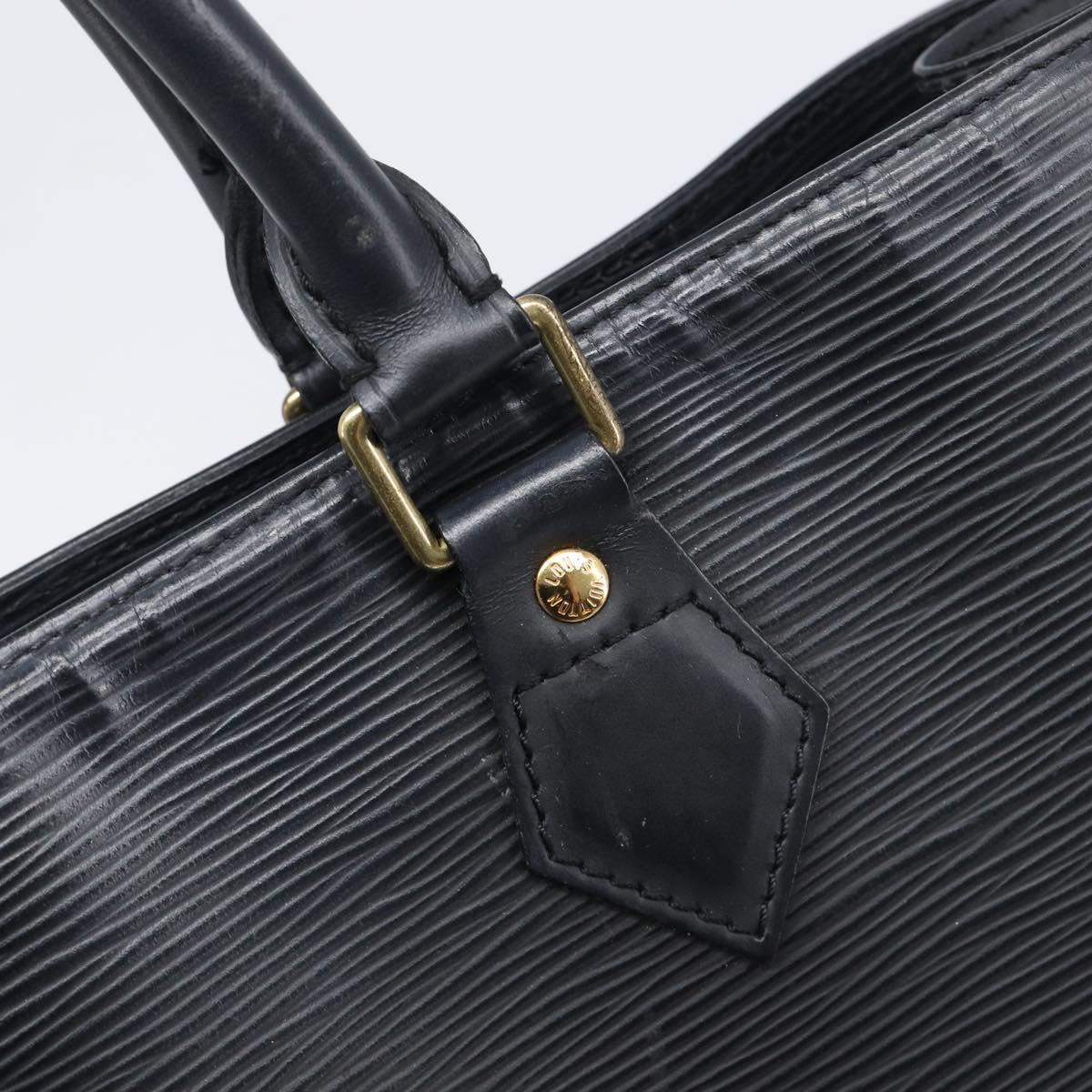 LOUIS VUITTON Epi Sac Plat Hand Bag Black M59082 LV Auth 199392
