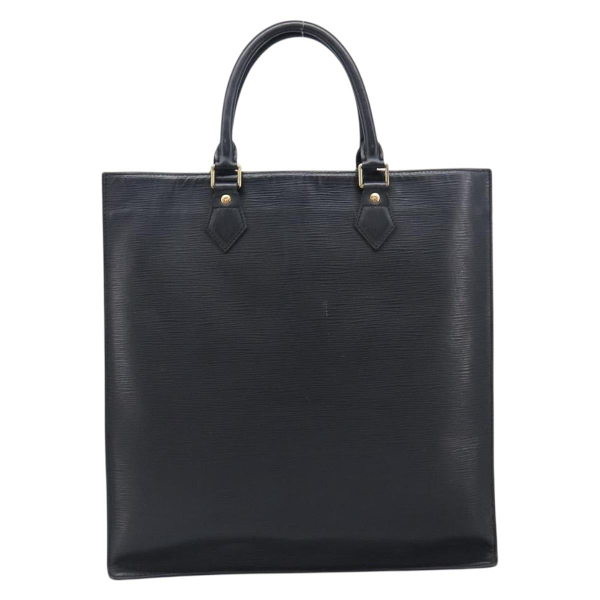 LOUIS VUITTON Epi Sac Plat Hand Bag Black M59082 LV Auth 199392