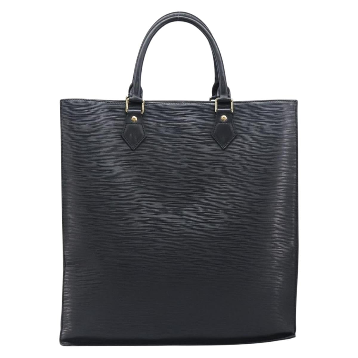 LOUIS VUITTON Epi Sac Plat Hand Bag Black M59082 LV Auth 199392