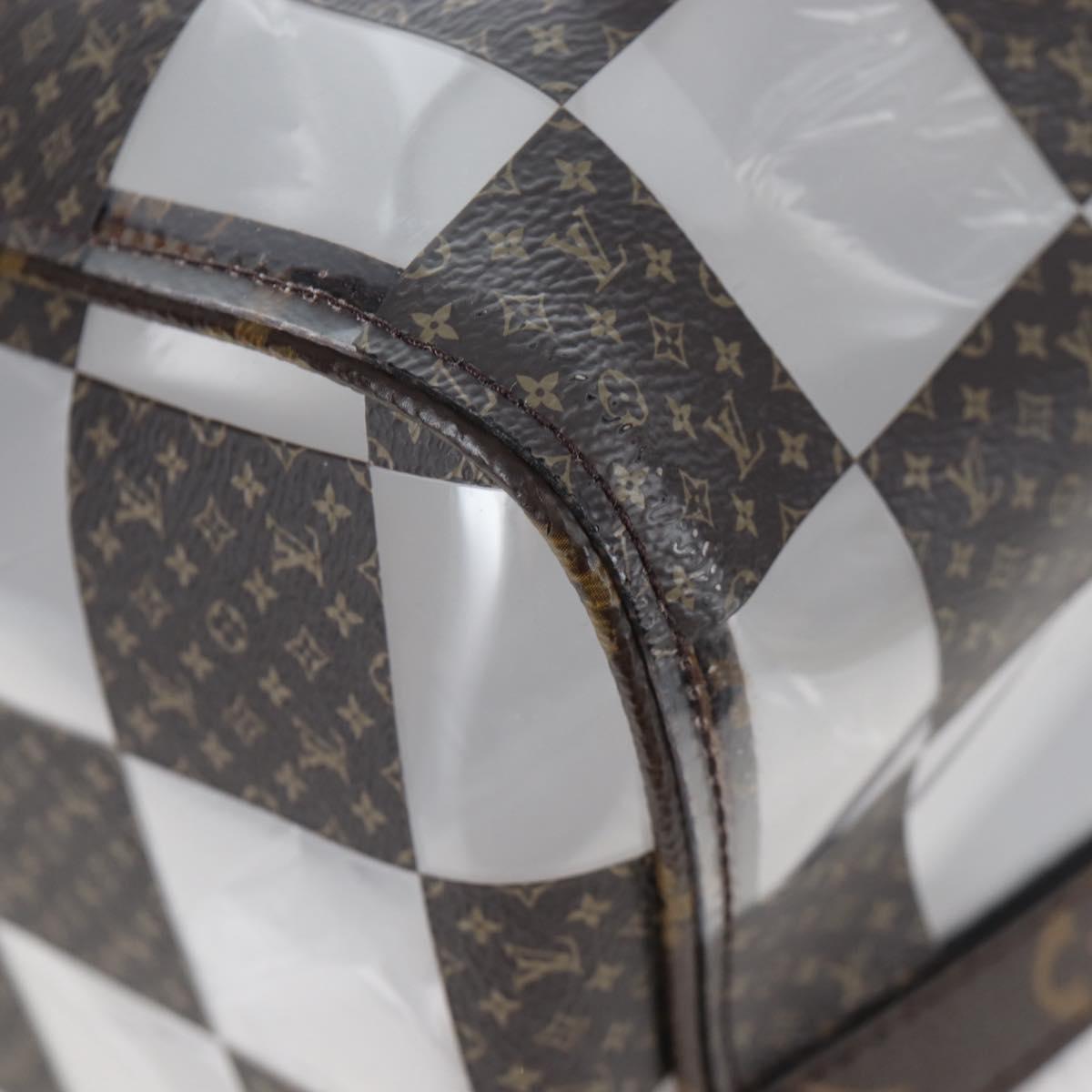 LOUIS VUITTON monogram chess Keepall Bandouliere 50 Bag M20864 LV Auth 199399SM