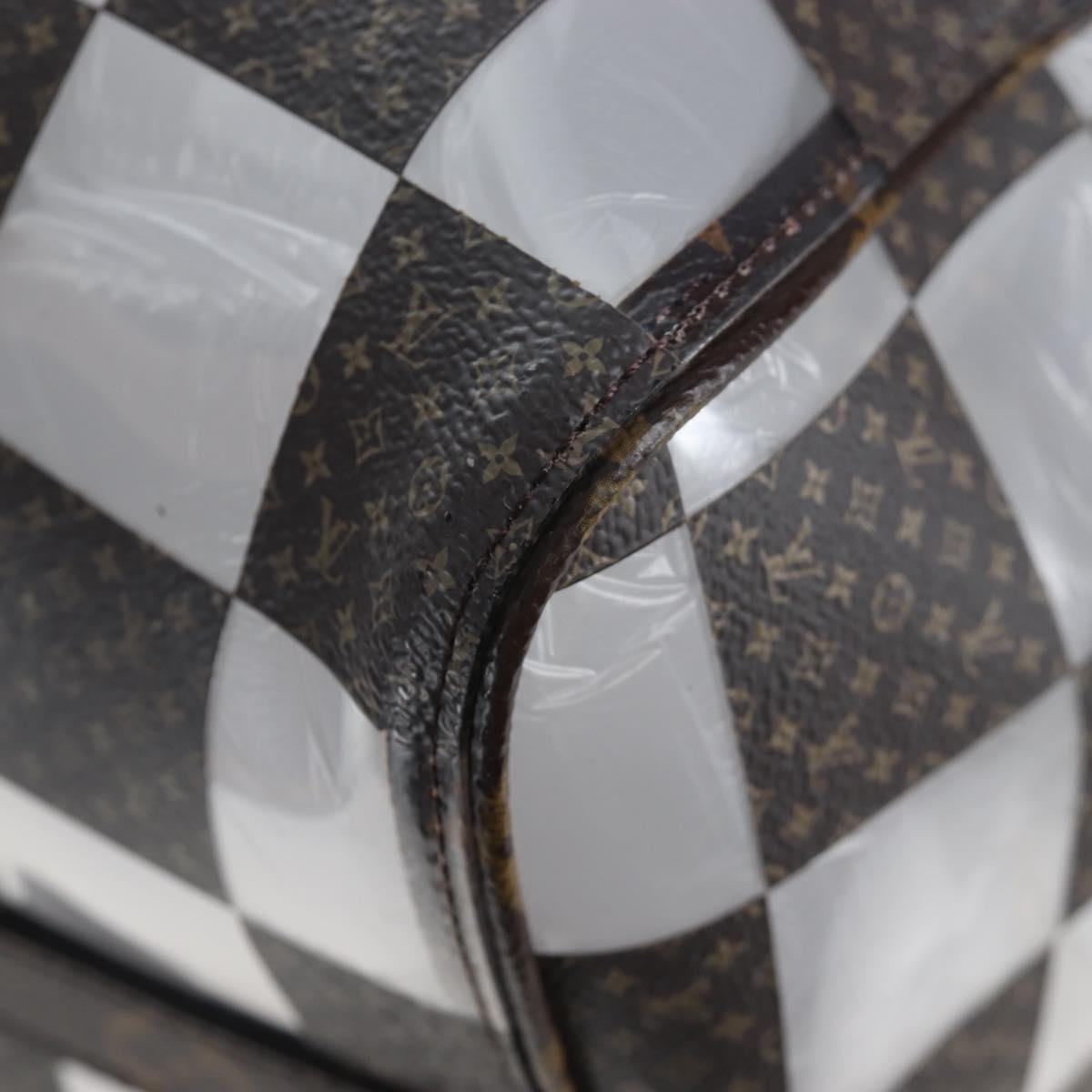 LOUIS VUITTON monogram chess Keepall Bandouliere 50 Bag M20864 LV Auth 199399SM