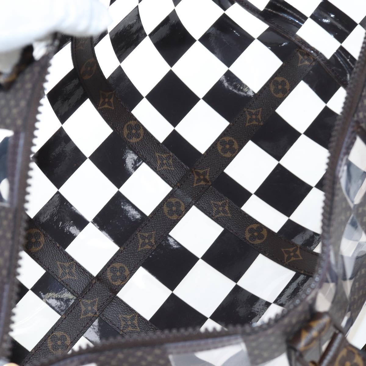 LOUIS VUITTON monogram chess Keepall Bandouliere 50 Bag M20864 LV Auth 199399SM
