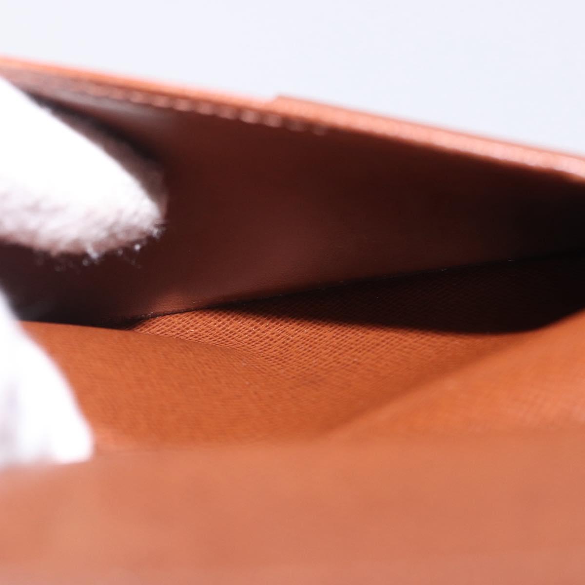 LOUIS VUITTON Monogram Porte TresorEtui Papie Wallet M61202 LV Auth 199402