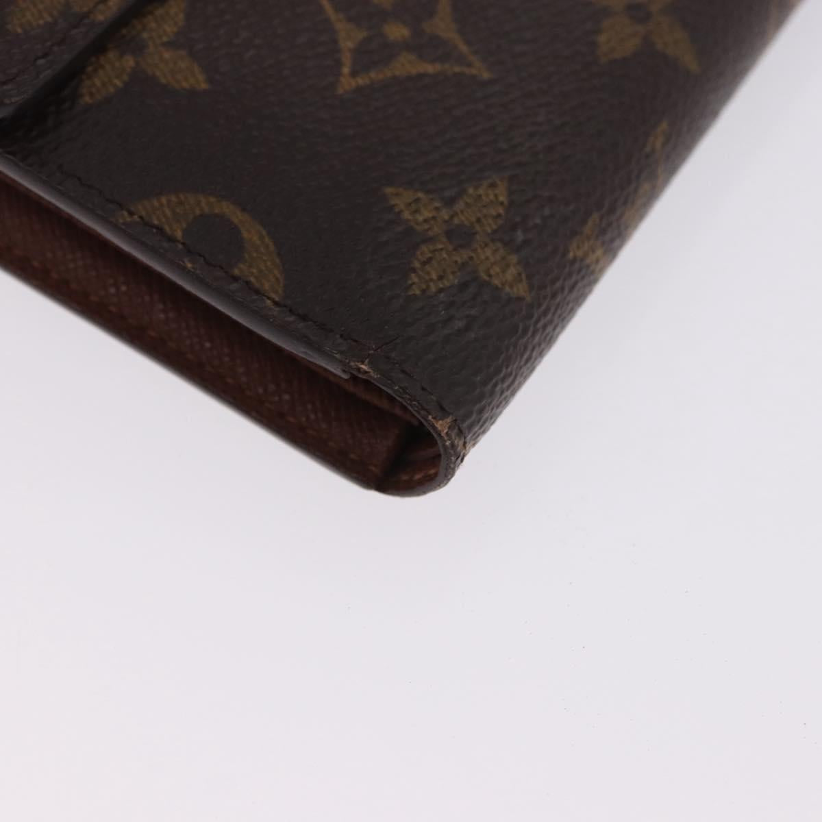 LOUIS VUITTON Monogram Porte TresorEtui Papie Wallet M61202 LV Auth 199402