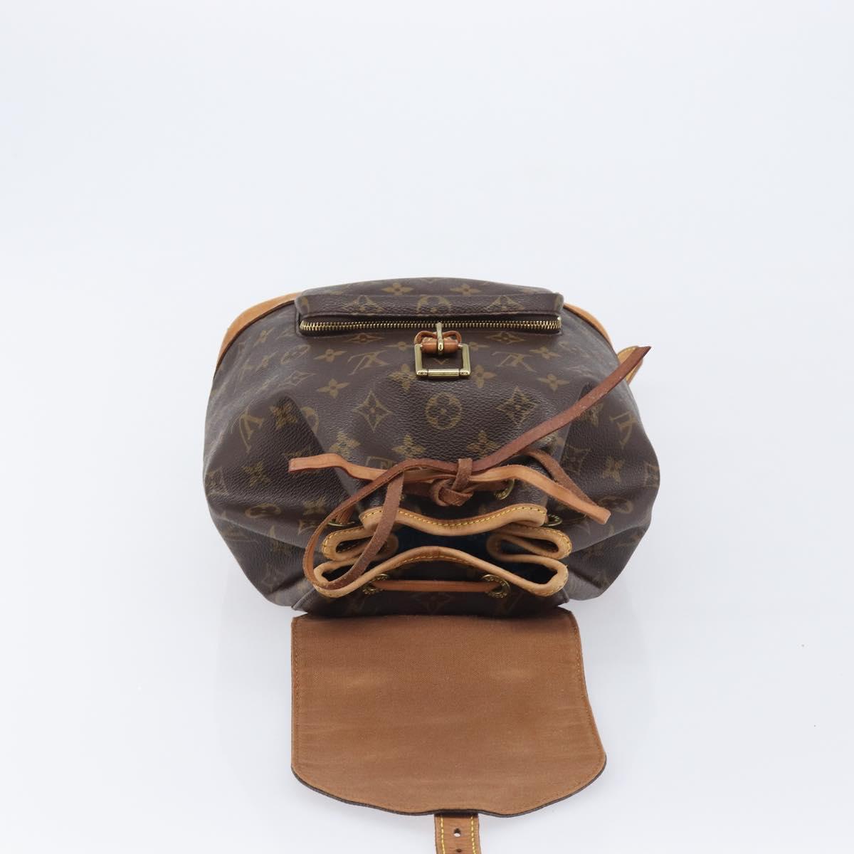 LOUIS VUITTON Monogram Montsouris MM Backpack M51136 LV Auth 199403