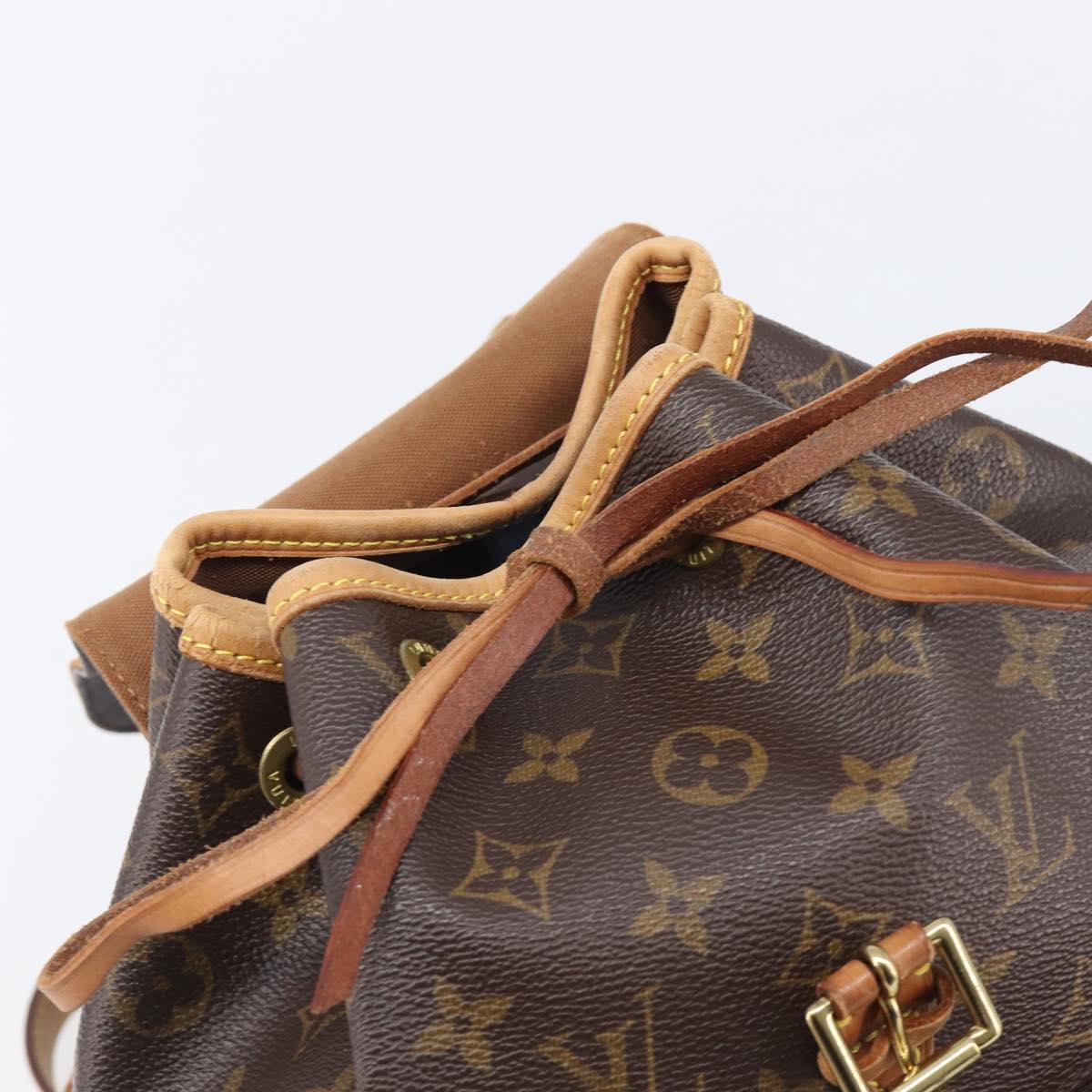 LOUIS VUITTON Monogram Montsouris MM Backpack M51136 LV Auth 199403