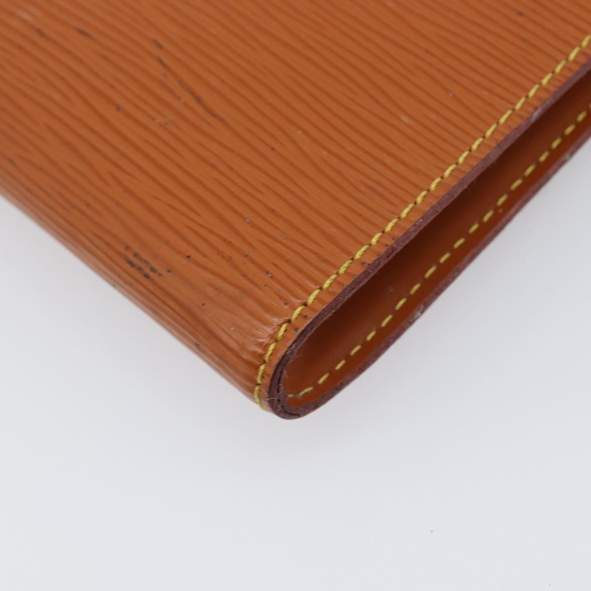 LOUIS VUITTON Epi Pochette Accessoires Pouch Brown M52953 LV Auth 199413
