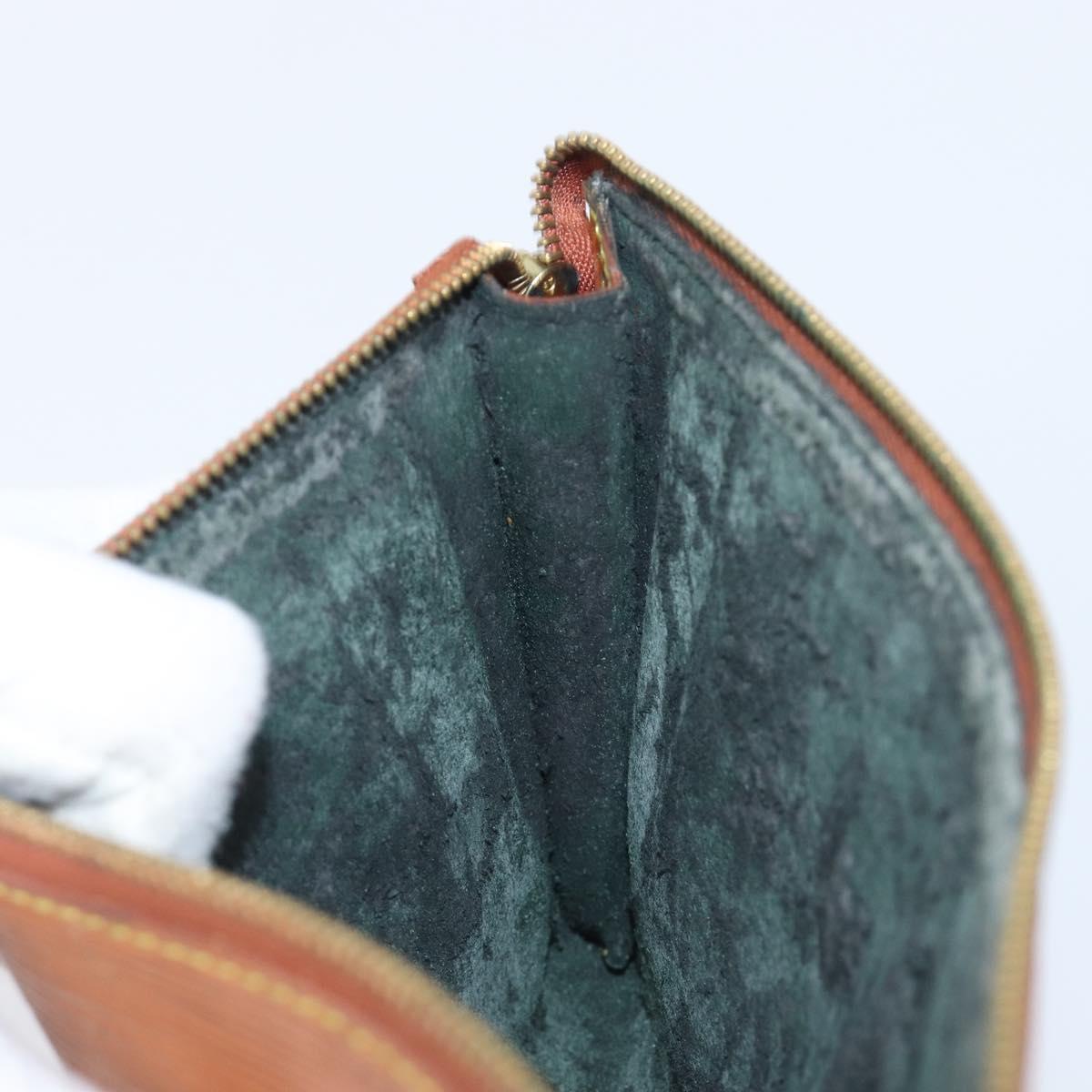 LOUIS VUITTON Epi Pochette Accessoires Pouch Brown M52953 LV Auth 199413