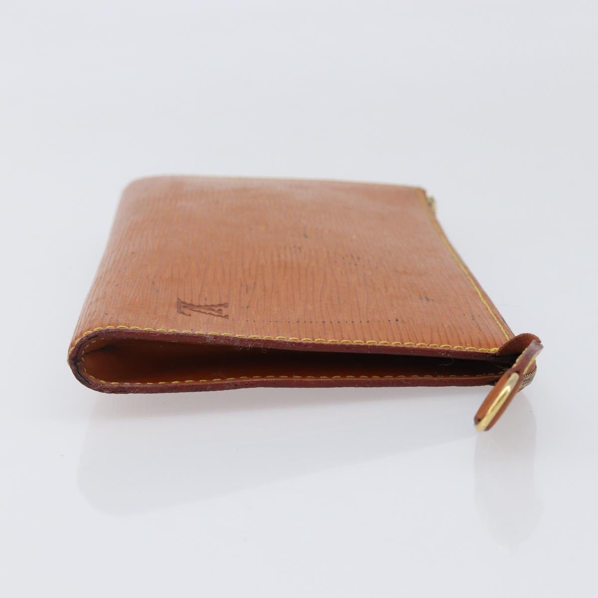 LOUIS VUITTON Epi Pochette Accessoires Pouch Brown M52953 LV Auth 199413