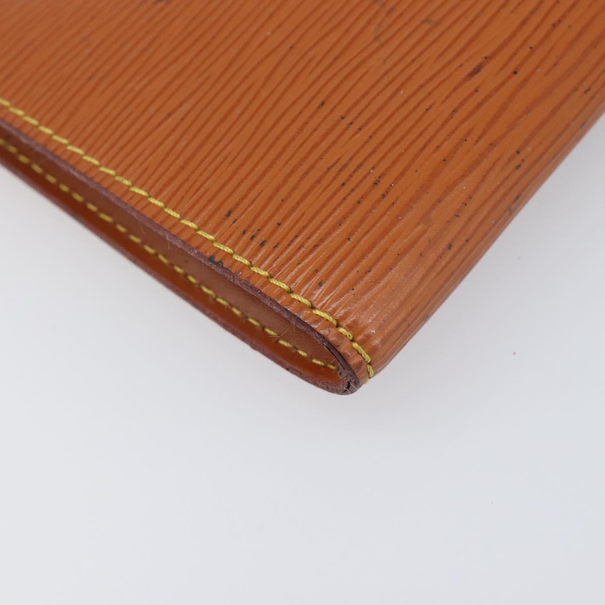 LOUIS VUITTON Epi Pochette Accessoires Pouch Brown M52953 LV Auth 199413