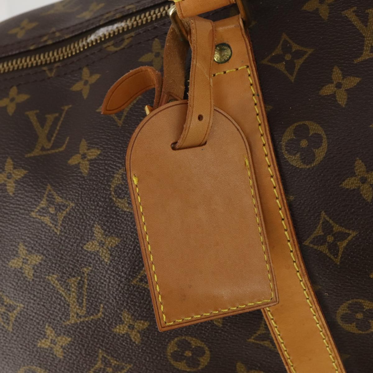 LOUIS VUITTON Monogram Keepall 55 Boston Bag M41424 LV Auth 199425V