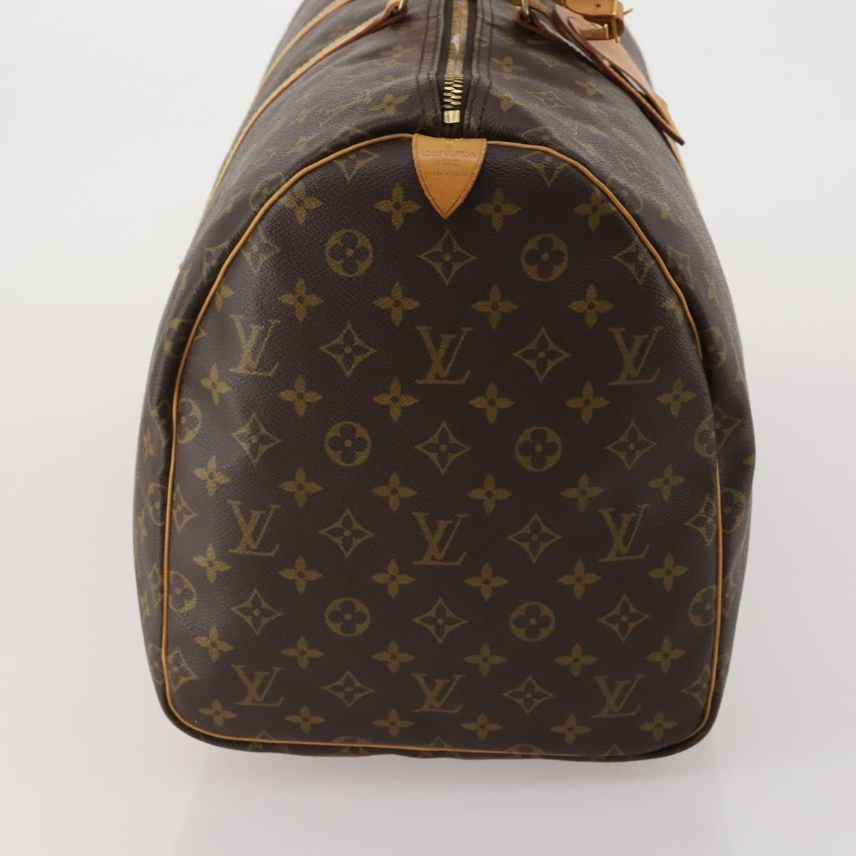 LOUIS VUITTON Monogram Keepall 55 Boston Bag M41424 LV Auth 199425V