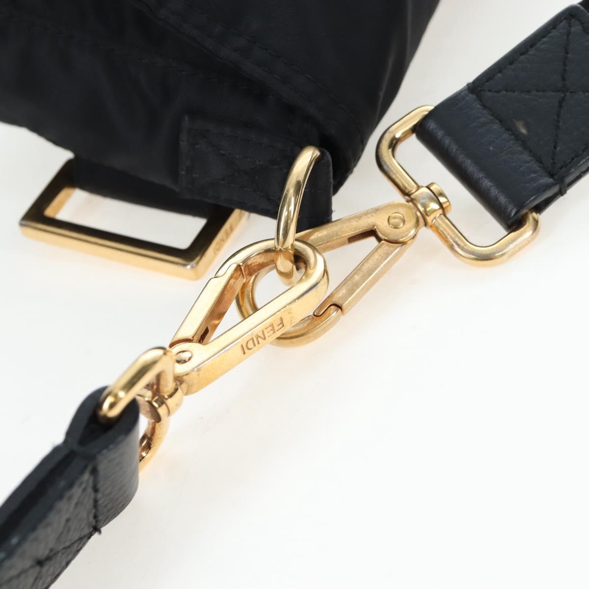 FENDI Porter Collaboration Mamma Baguette Bag Nylon 2way Black Auth 199426SAM