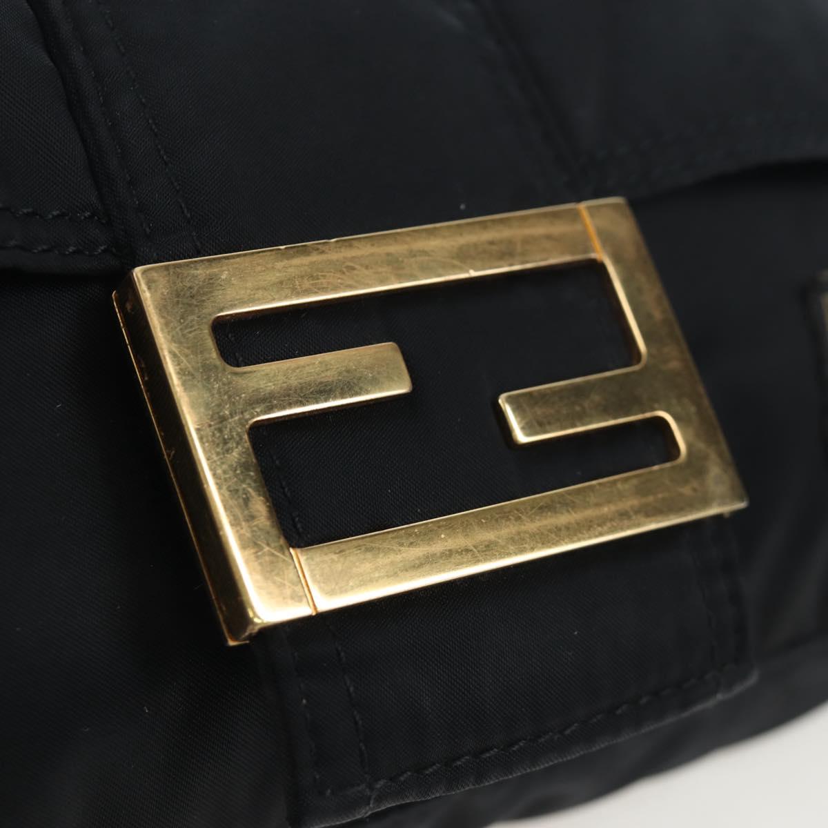 FENDI Porter Collaboration Mamma Baguette Bag Nylon 2way Black Auth 199426SAM