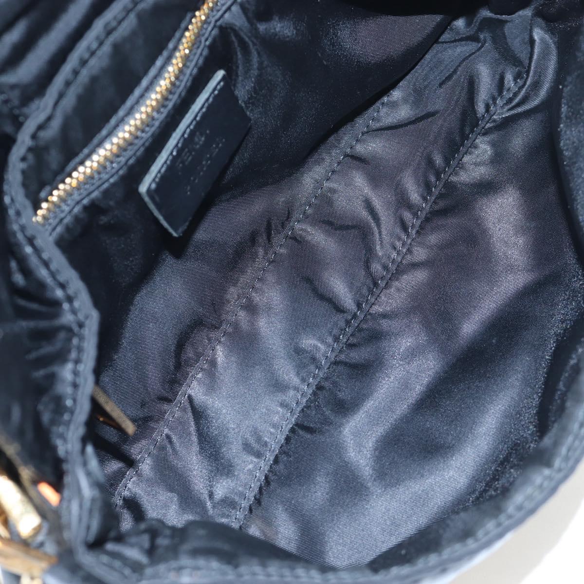 FENDI Porter Collaboration Mamma Baguette Bag Nylon 2way Black Auth 199426SAM