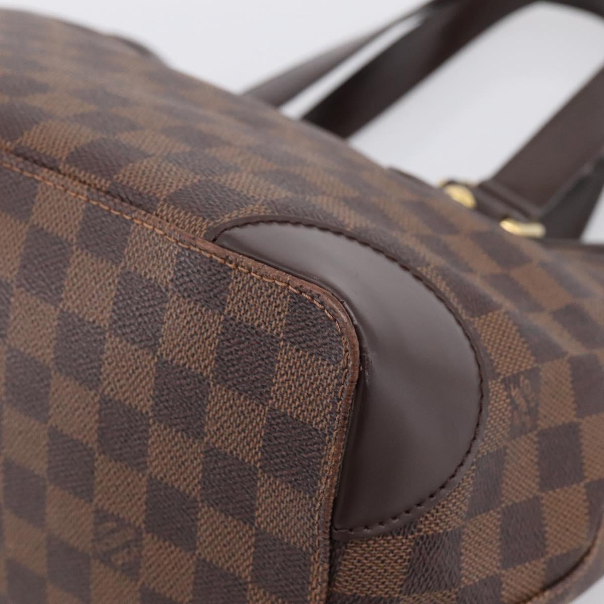 LOUIS VUITTON Damier Ebene Hampstead PM Tote Bag N51205 LV Auth 199434
