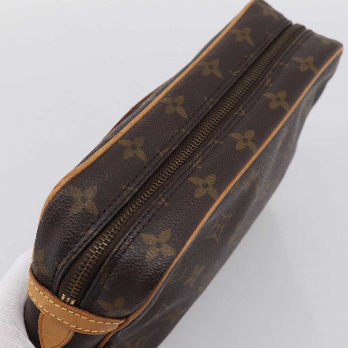 LOUIS VUITTON Monogram Compiegne 23 Clutch Bag M51847 LV Auth 199437