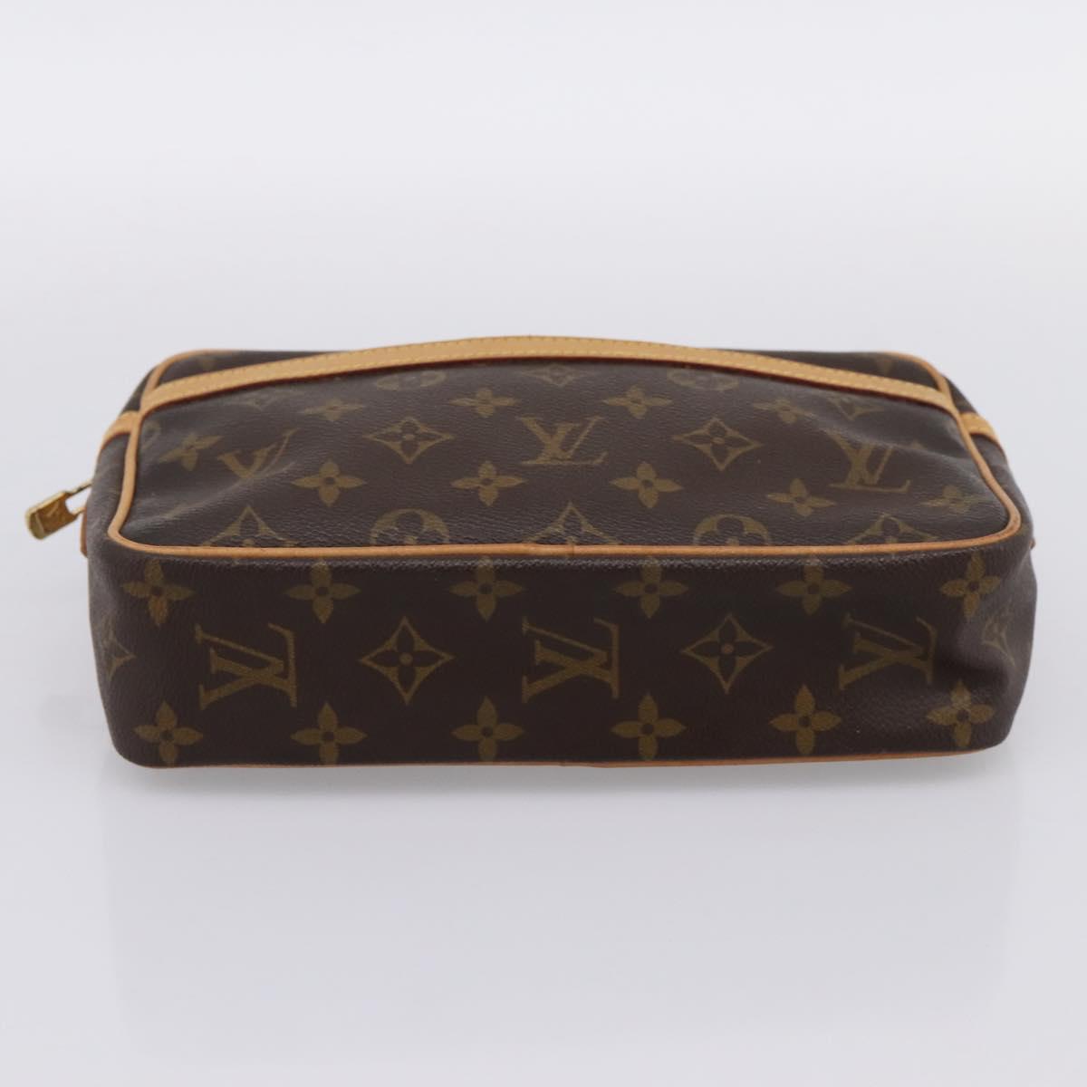 LOUIS VUITTON Monogram Compiegne 23 Clutch Bag M51847 LV Auth 199437