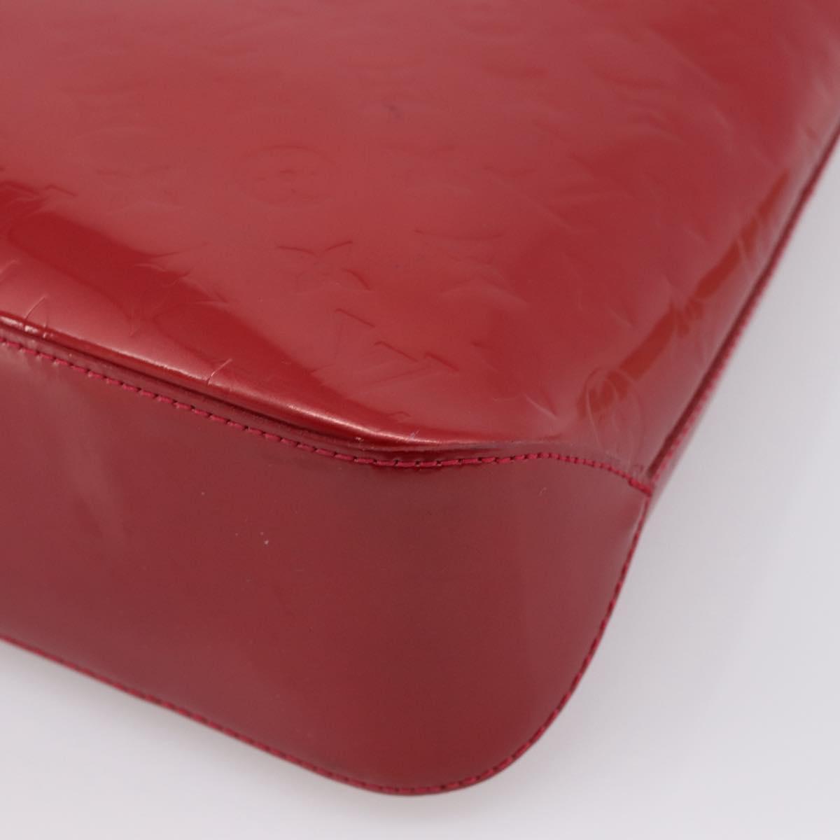 LOUIS VUITTON Monogram Vernis Brentwood Bag Pomme D'amour M91989 LV Auth 199448