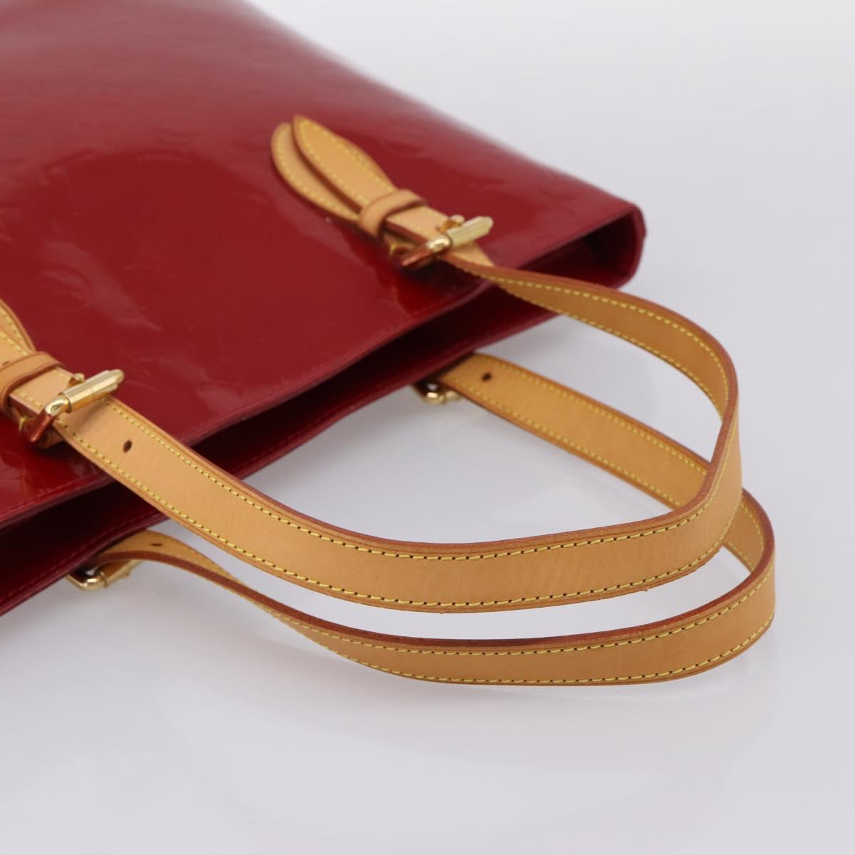 LOUIS VUITTON Monogram Vernis Brentwood Bag Pomme D'amour M91989 LV Auth 199448