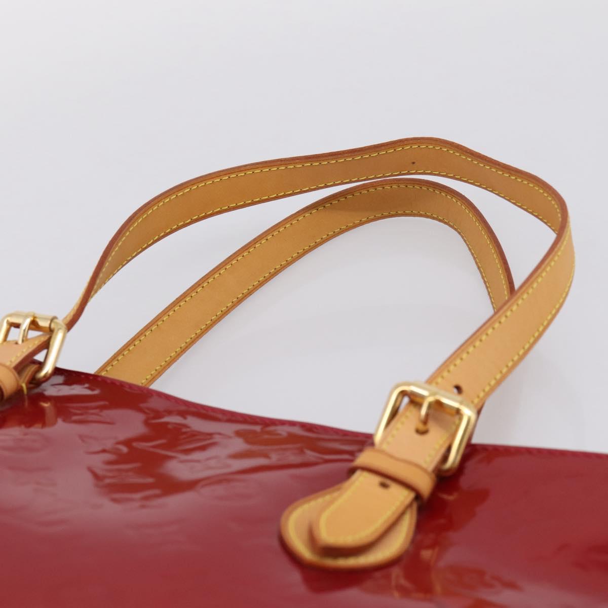 LOUIS VUITTON Monogram Vernis Brentwood Bag Pomme D'amour M91989 LV Auth 199448