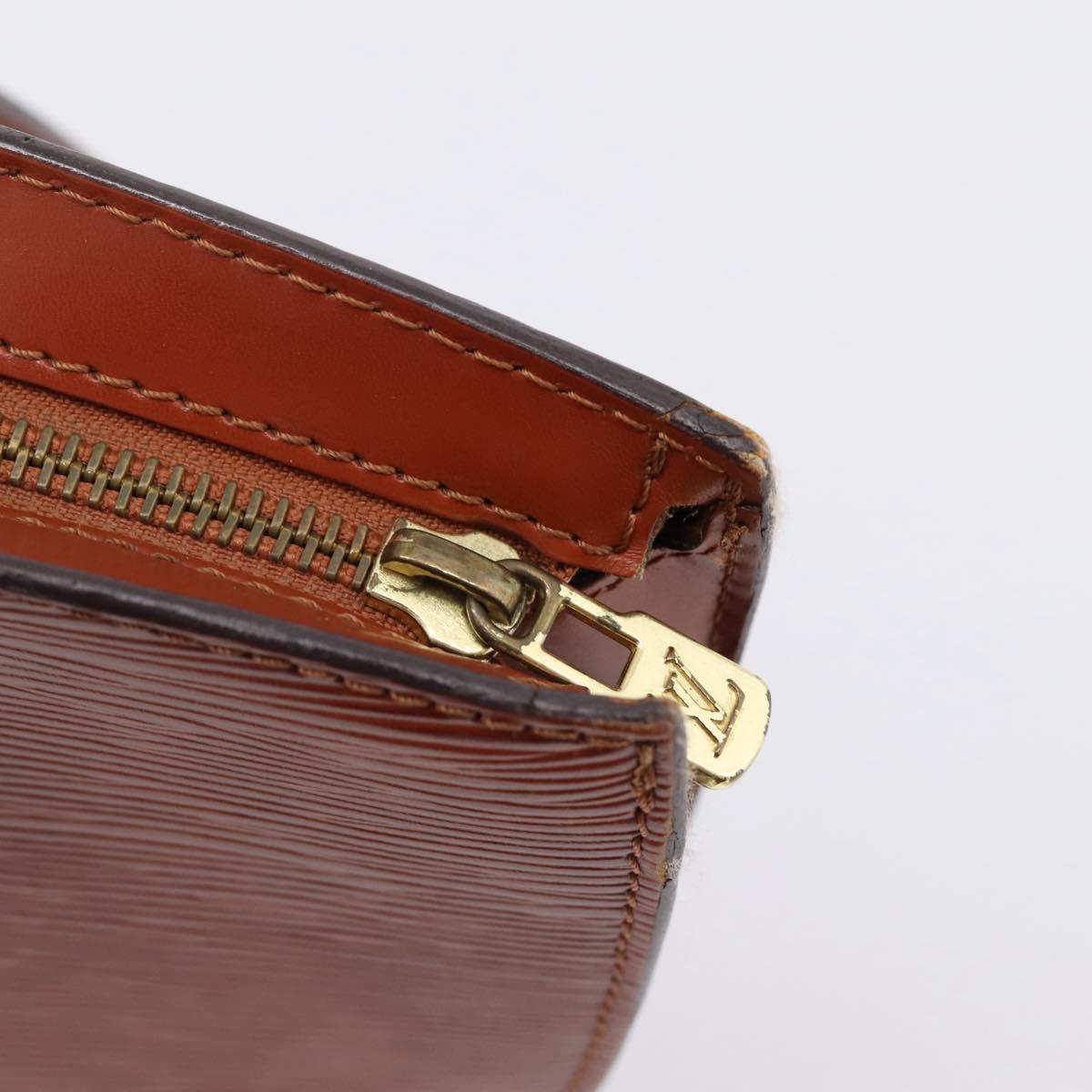 LOUIS VUITTON Epi Saint Jacques Shopping Bag Brown M52263 LV Auth 199450