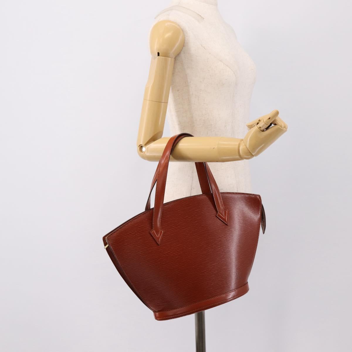 LOUIS VUITTON Epi Saint Jacques Shopping Bag Brown M52263 LV Auth 199450