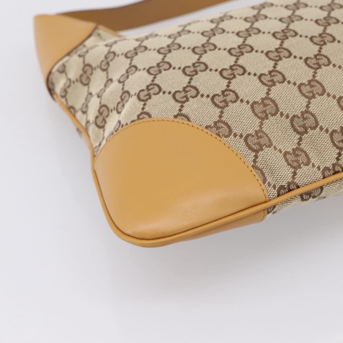 GUCCI GG Canvas Jackie Sherry Line Shoulder Bag Beige Gold 001 4075 Auth 199451