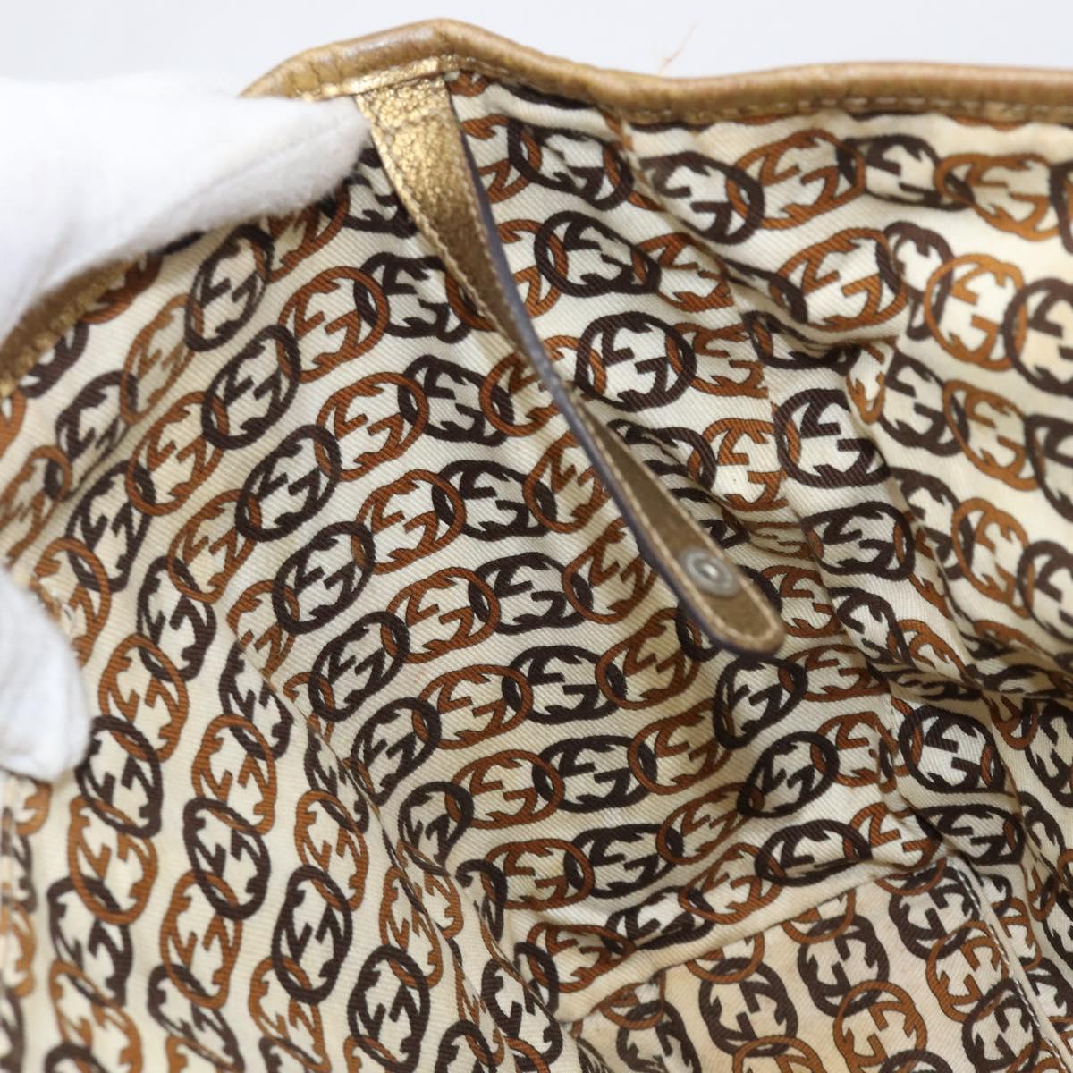 GUCCI GG Canvas Princi Tote Bag Beige Gold 163305 Auth 199454