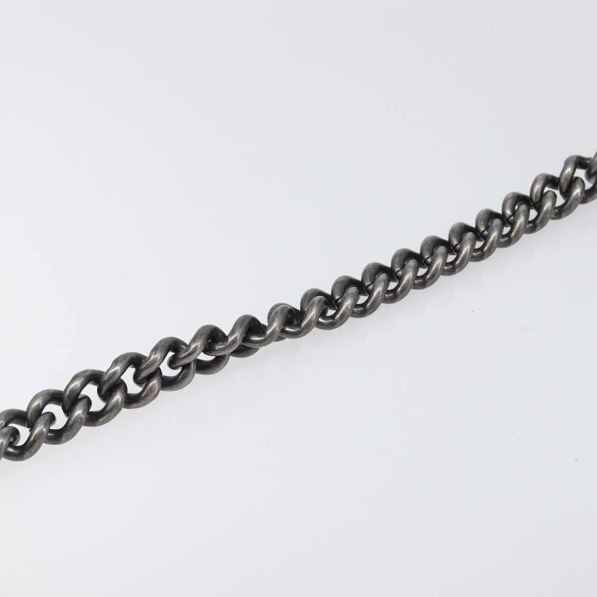 CHANEL Matelasse Boy Chanel Chain Bag Leather Black Silver CC Auth 199461SAM