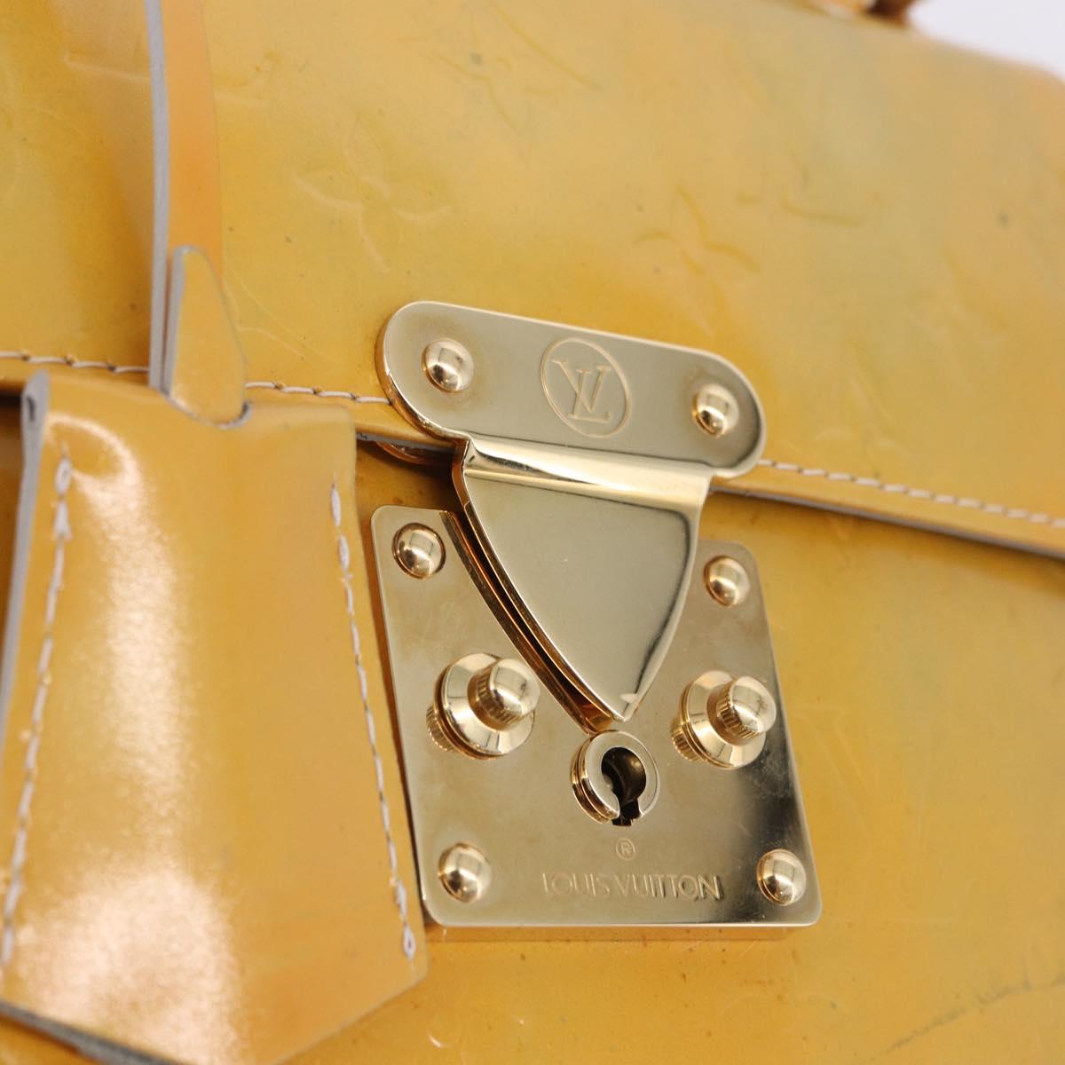 LOUIS VUITTON Monogram Vernis Spring Street Hand Bag Gris M91029 LV Auth 199465