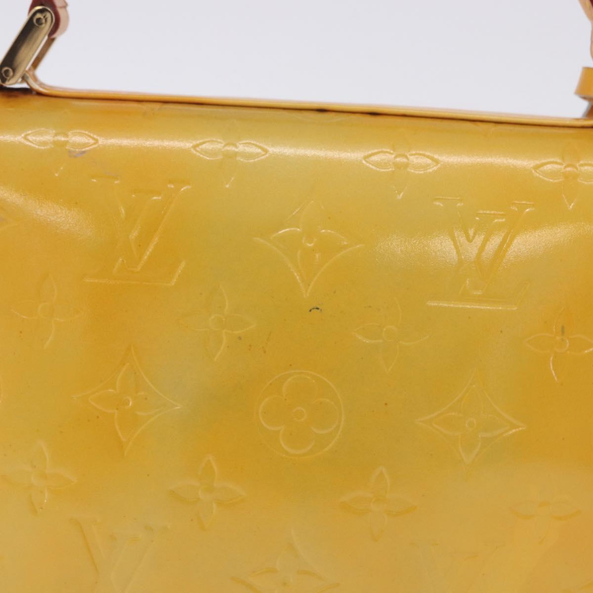 LOUIS VUITTON Monogram Vernis Spring Street Hand Bag Gris M91029 LV Auth 199465