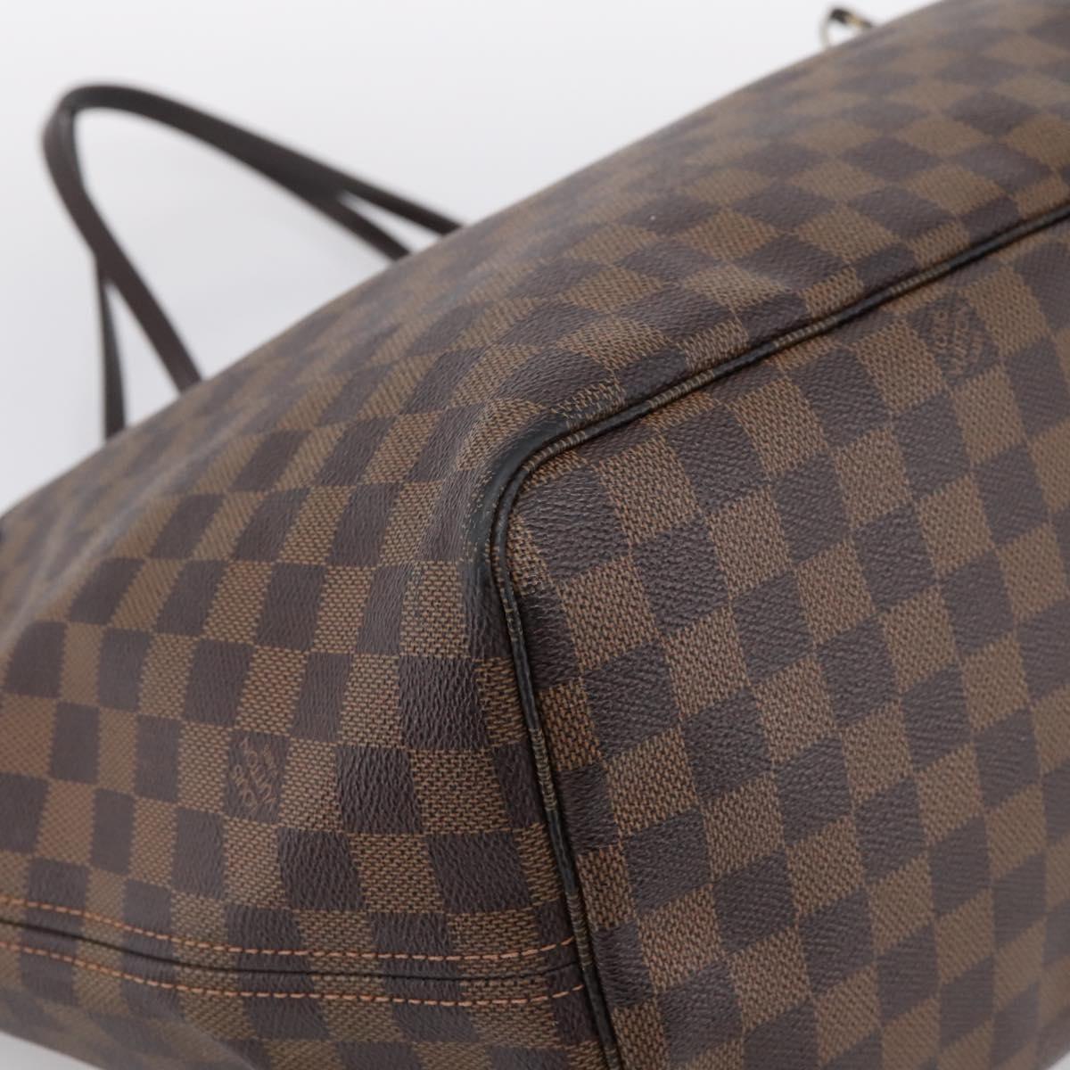LOUIS VUITTON Damier Ebene Neverfull GM Tote Bag N51106 LV Auth 199470V