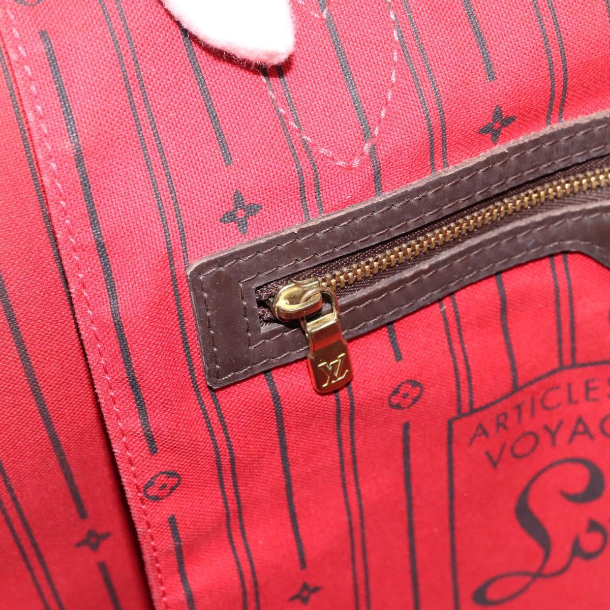 LOUIS VUITTON Damier Ebene Neverfull GM Tote Bag N51106 LV Auth 199470V
