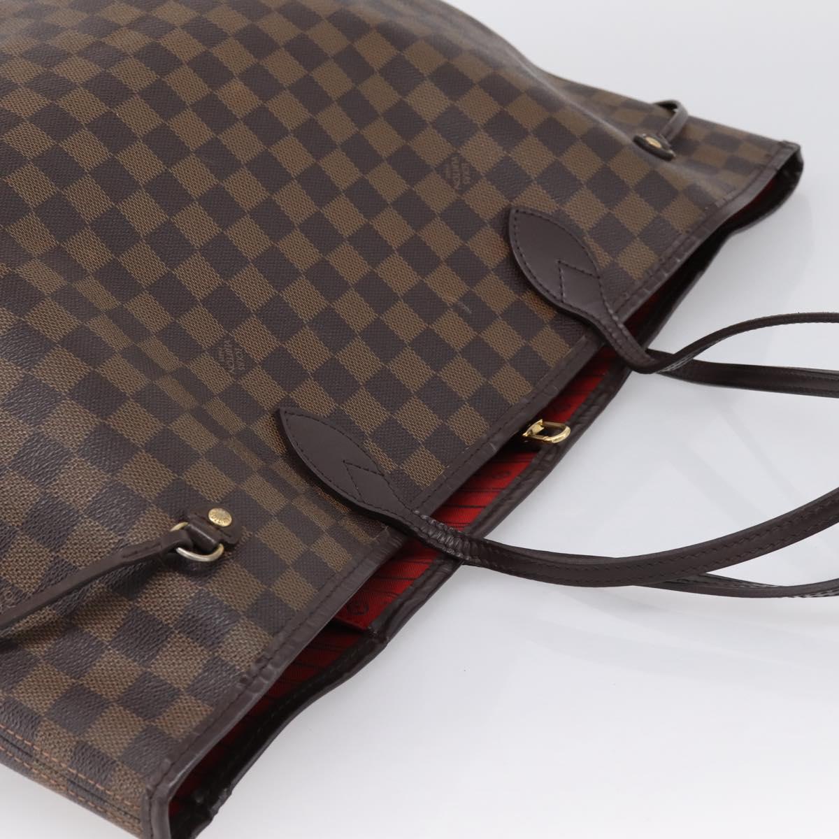 LOUIS VUITTON Damier Ebene Neverfull GM Tote Bag N51106 LV Auth 199470V