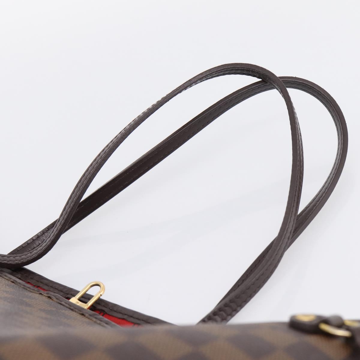 LOUIS VUITTON Damier Ebene Neverfull GM Tote Bag N51106 LV Auth 199470V