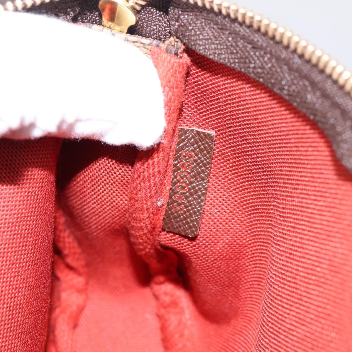 LOUIS VUITTON Damier Ebene Mini Pochette Accessory Pouch N58009 LV Auth 199474V