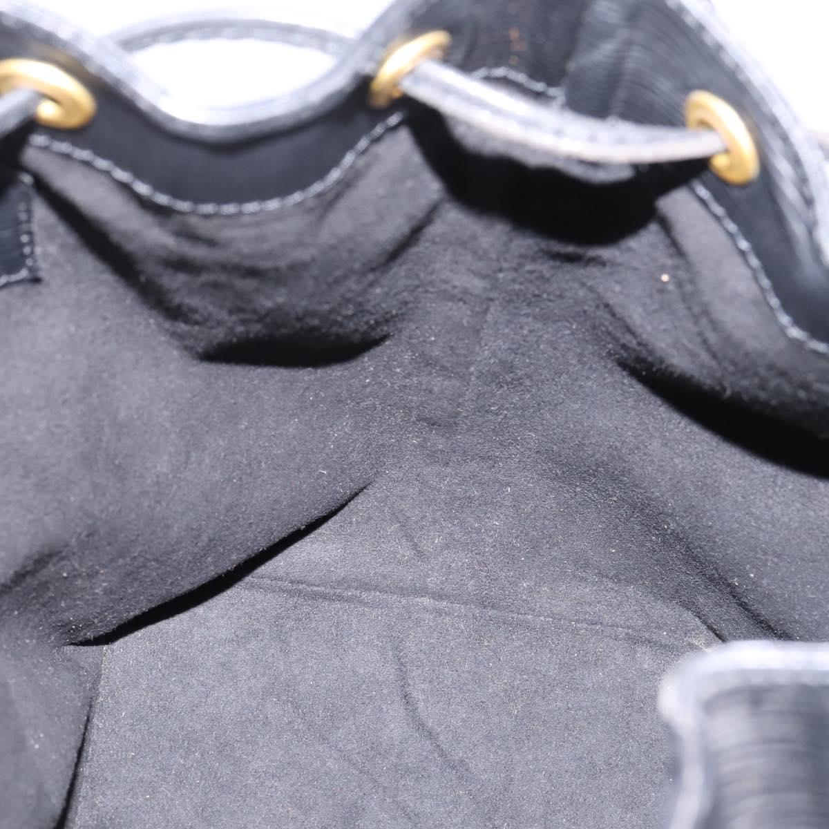 LOUIS VUITTON Epi Petit Noe Shoulder Bag Black M44102 LV Auth 199478