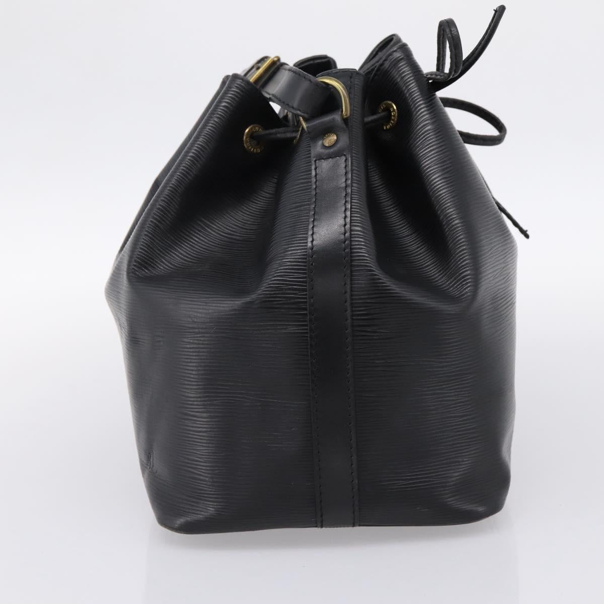 LOUIS VUITTON Epi Petit Noe Shoulder Bag Black M44102 LV Auth 199478