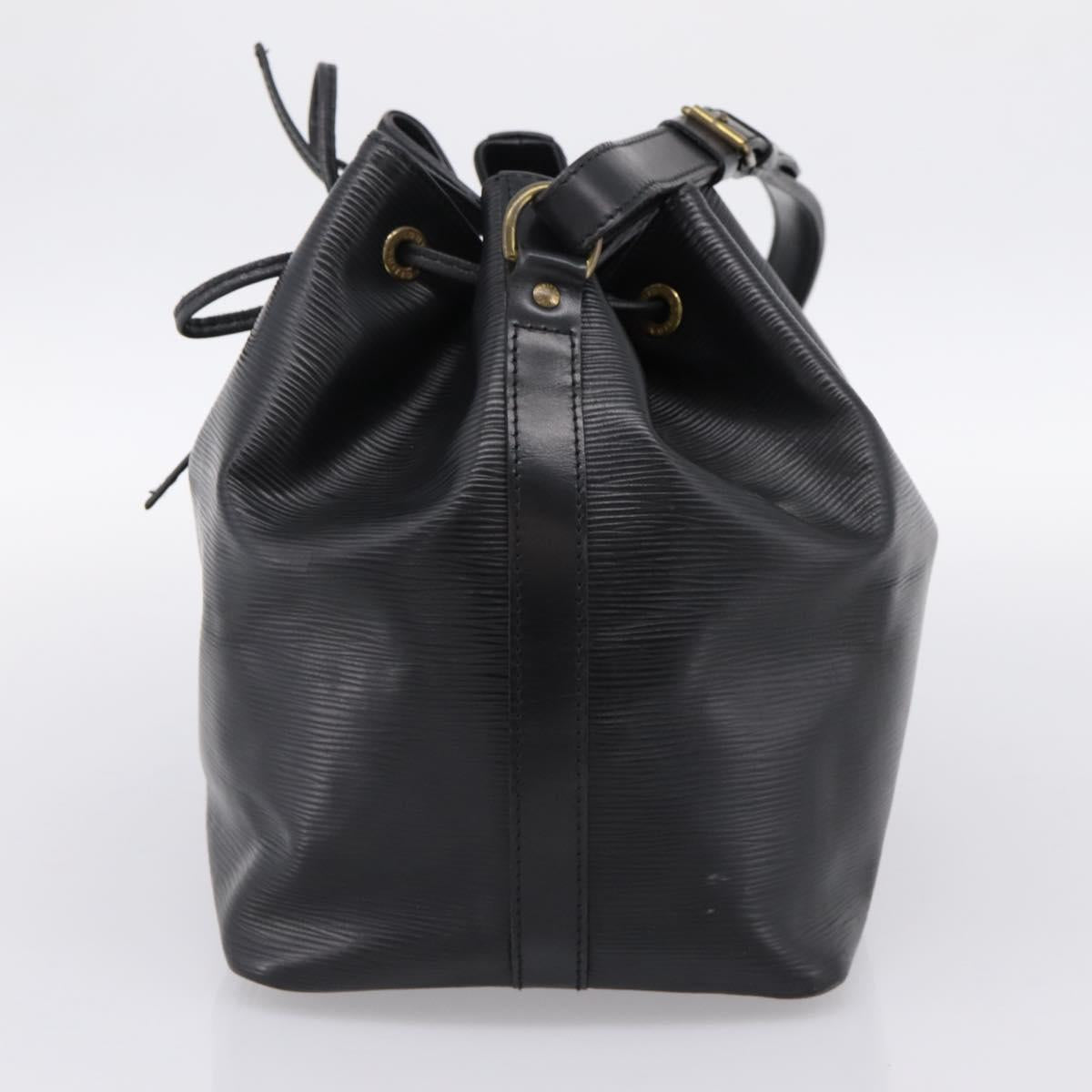 LOUIS VUITTON Epi Petit Noe Shoulder Bag Black M44102 LV Auth 199478