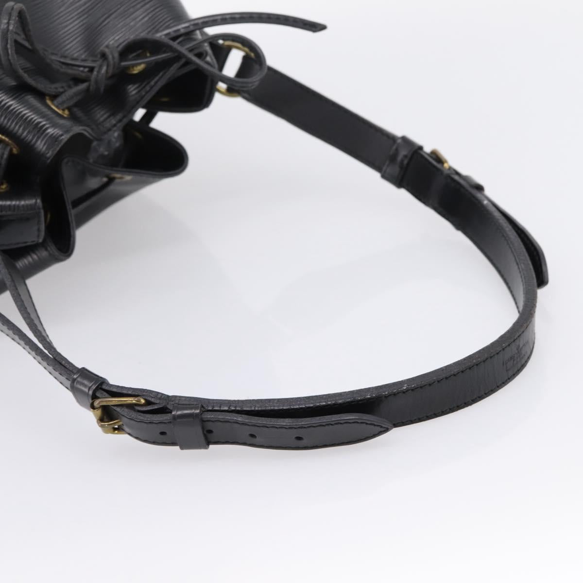 LOUIS VUITTON Epi Petit Noe Shoulder Bag Black M44102 LV Auth 199478