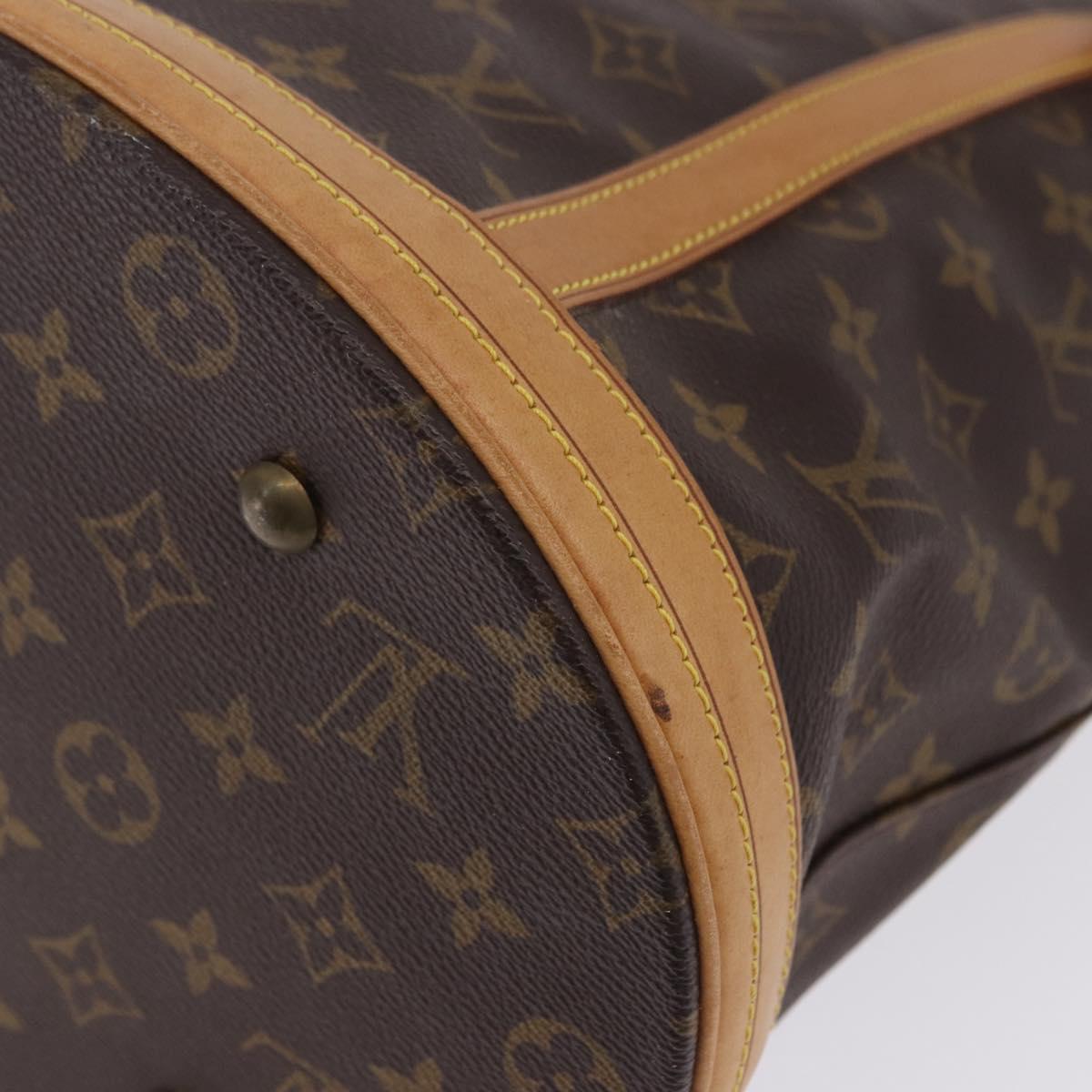 LOUIS VUITTON Monogram Bucket GM Shoulder Bag M42236 LV Auth 199483