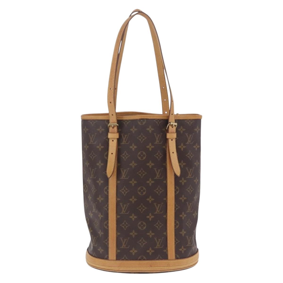 LOUIS VUITTON Monogram Bucket GM Shoulder Bag M42236 LV Auth 199483